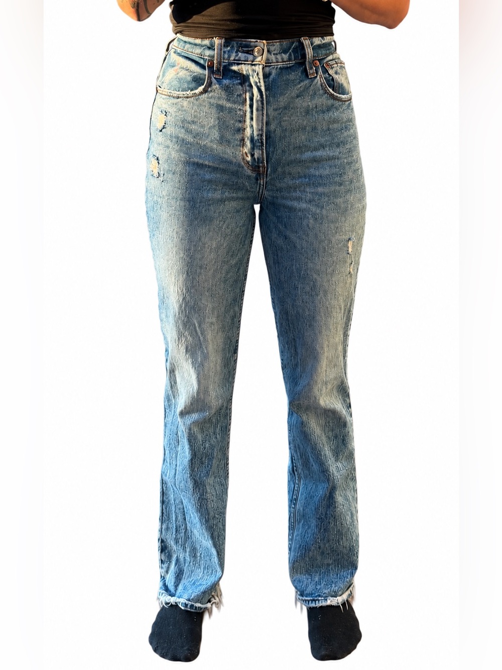 Abercrombie & Fitch The 90s Straight Ultra High-Rise 27L